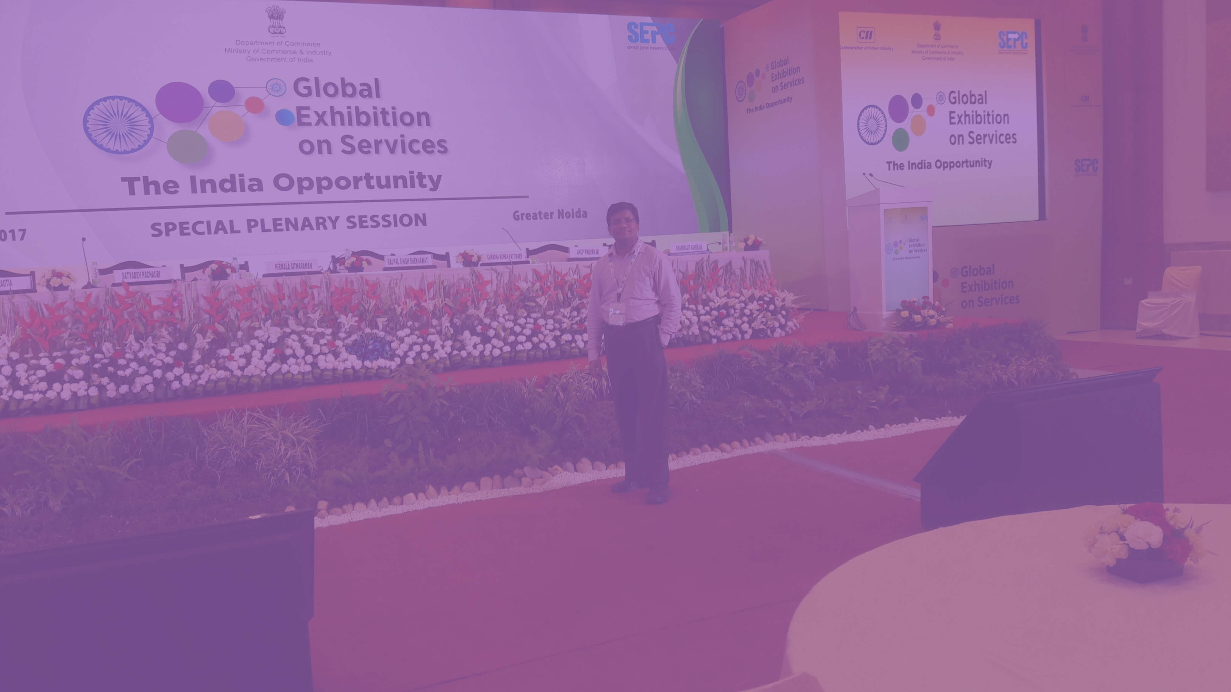 Participated – Global Exhibition on Services 2017
